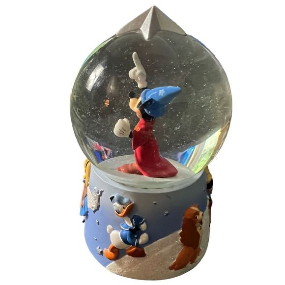 Disney Store Mickey Mouse Sorcerer Wizard Fantasia Alice Donald Bambi Snow Globe - Picture 6 of 8